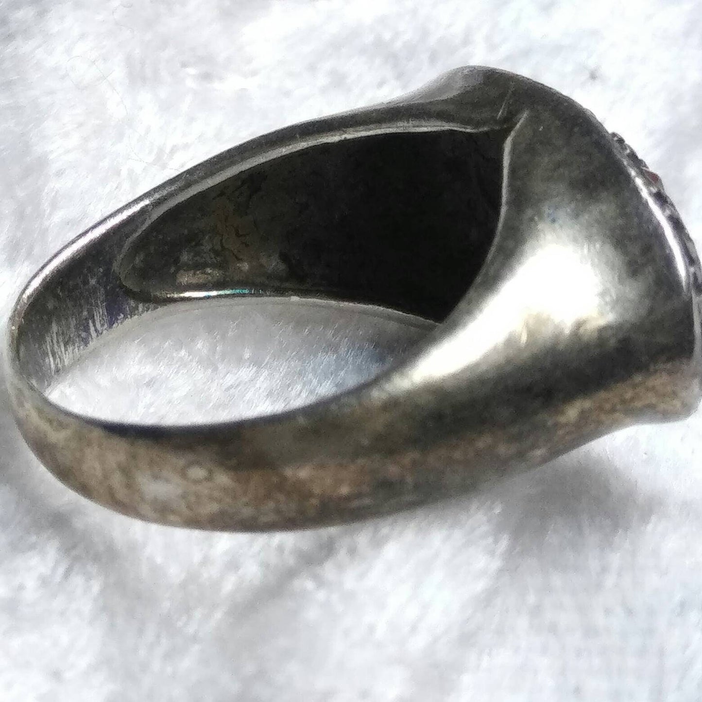 Vintage Onyx Silver Ring from the '60's - size 5.5